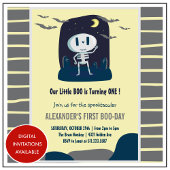 小さなブースカルかわいいハロウィーン1st誕生日 招待状