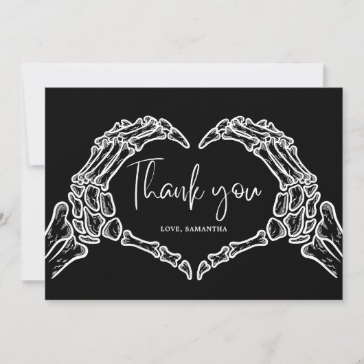 小さなブースカルハロウィーン赤ちゃんシャワー サンキューカード (正面)