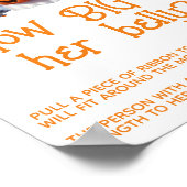 小さなブーニュートラル赤ちゃんシャワー大きなベリーゲームサイン ポスター (角)