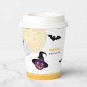 小さなブーハロウィーンのためのベビーシャワー紙 紙コップ (裏面)