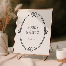 小さなブーハロウィーンの赤ちゃんシャワー本と贈り物 ポスター