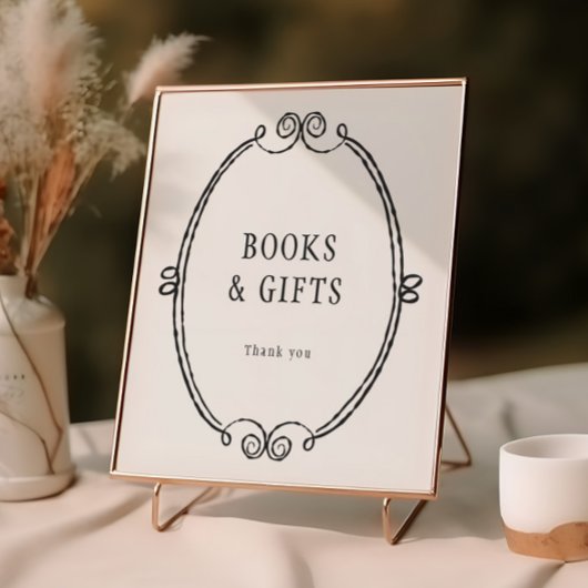 小さなブーハロウィーンの赤ちゃんシャワー本と贈り物 ポスター