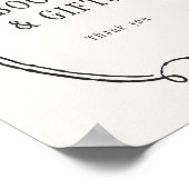 小さなブーハロウィーンの赤ちゃんシャワー本と贈り物 ポスター (角)