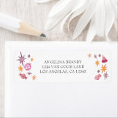 小さなブーピンクのハロウィーンの赤ちゃんシャワーが戻る ラベル (インサイチュ)