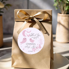 小さなブーピンクのハロウィーンの赤ちゃんシャワーの好意 ラウンドシール