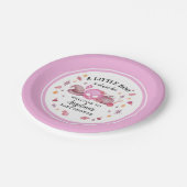 小さなブーピンクのハロウィーンの赤ちゃんシャワー ペーパープレート (アングル)