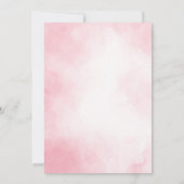 小さなブーピンクの赤ちゃんシャワー招待状 招待状 (裏面)