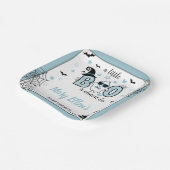 小さなブーブルーハロウィーン赤ちゃんシャワー ペーパープレート (傾斜あり)