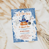 小さなブーブルーボーイカボチャ赤ちゃんシャワー 招待状