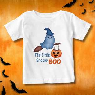 小さなブー不気味ハロウィーンの家族のマッチング ベビーTシャツ