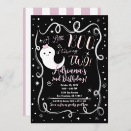 小さなブー回転2 2かわいいハロウィーン幽霊 招待状