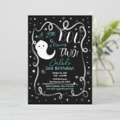 小さなブー回転2 2かわいいハロウィーン幽霊 招待状 (スタンド正面)