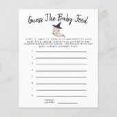 小さなブー女の子は、ベビー食品シャワーゲームを推測 (正面)