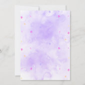 小さなブー女の子ハロウィーンの赤ちゃんシャワー 招待状 (裏面)