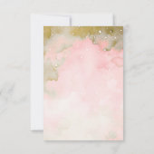 小さなブー幽霊かわいいハロウィーンありがとう サンキューカード (裏面)