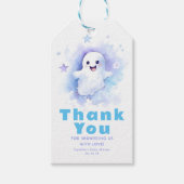 小さなブー幽霊かわいいハロウィーン赤ちゃんシャワー ギフトタグ (正面)