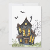 小さなブー幽霊のよく出るハロウィーンの赤ちゃんシャワー 招待状 (裏面)