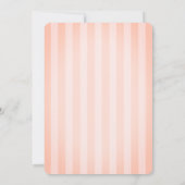 小さなブー幽霊ストライプカボチャハロウィーン 招待状 (裏面)