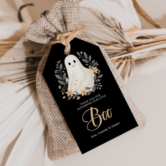 小さなブー幽霊ハロウィーン赤ちゃんシャワーありがとう ギフトタグ