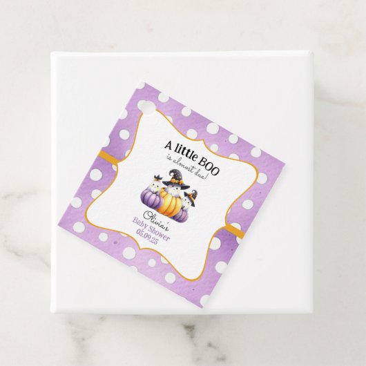 小さなブー幽霊ハロウィーン赤ちゃんシャワー フェイバータグ (インサイチュ)