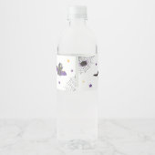 小さなブー幽霊ハロウィーン赤ちゃんシャワー ペットボトルラベル (裏面)