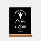 小さなブー幽霊赤ちゃんシャワーカード&ギフトサイン アクリルサイン (正面)