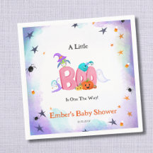 小さなブー幽霊、フクロウのハロウィーンの赤ちゃんシャワー