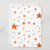 小さなブー水色ハロウィーンかわいい赤ちゃんシャワー 招待状 (裏面)