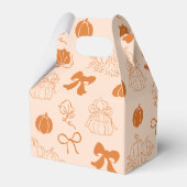 小さなブー物干し女の子弓ベビーシャワー フェイバーボックス (裏面サイド)