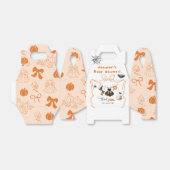 小さなブー物干し女の子弓ベビーシャワー フェイバーボックス (折り畳みなし)