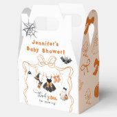 小さなブー物干し女の子弓ベビーシャワー フェイバーボックス (オープン)