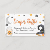 小さなブー男女兼用おむつラッフルインサート 名刺 (正面)