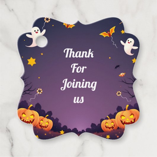 小さなブー私たちのメッセージカード フェイバータグ (正面)