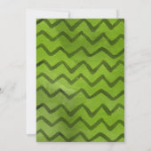 小さなブー緑のハッピーハローウィンの赤ちゃんシャワー 招待状 (裏面)