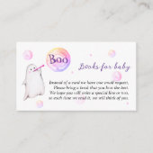 小さなブー誕生日パーティーベビー エンクロージャーカード (正面)