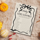 小さなブー語スクランブルベビーゲームカード 招待状