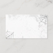 小さなブー赤ちゃんシャワーおむつラッフル 名刺 (裏面)