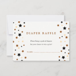 小さなブー赤ちゃんシャワーおむつラッフル 招待状