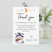 小さなブー赤ちゃんシャワーサンキューカード サンキューカード (スタンド正面)