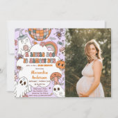 小さなブー赤ちゃんシャワーハローウィンパーティ 招待状 (正面)