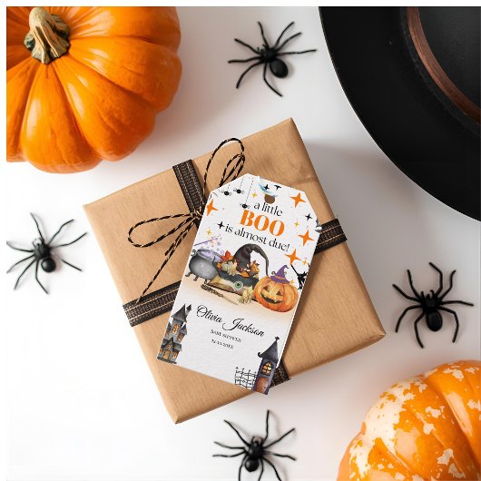 小さなブー赤ちゃんシャワーベビーシャワー招待状 ギフトタグ