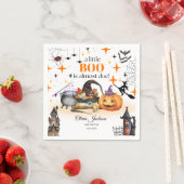 小さなブー赤ちゃんシャワーベビーシャワー招待状 スタンダードカクテルナプキン (インサイチュ)