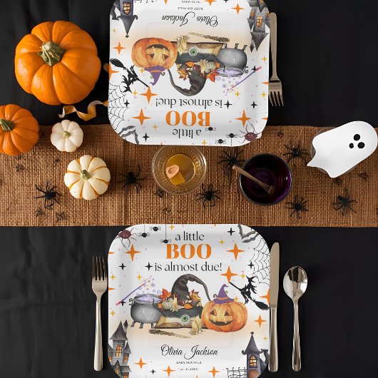 小さなブー赤ちゃんシャワーベビーシャワー招待状 ペーパープレート