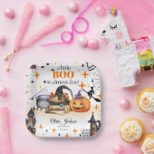 小さなブー赤ちゃんシャワーベビーシャワー招待状 ペーパープレート (パーティー)