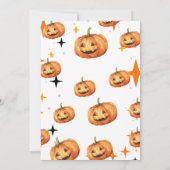 小さなブー赤ちゃんシャワーベビーシャワー招待状 招待状 (裏面)