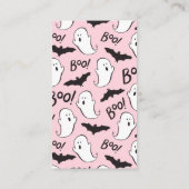 小さなブー赤ちゃんシャワー本のリクエスト エンクロージャーカード (裏面)