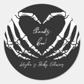 小さなブー赤ちゃんシャワー ラウンドシール (正面)