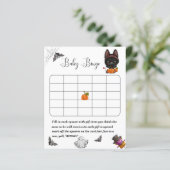 小さなブー黒猫の赤ちゃんシャワーゲーム紙 (スタンド正面)