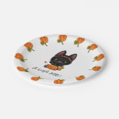 小さなブー黒猫の赤ちゃんシャワー ペーパープレート (アングル)