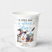 小さなブー！かわいいハロウィーンの赤ちゃんシャワー 紙コップ (正面)